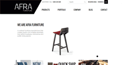 Desktop Screenshot of afrafurniture.com