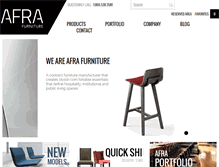 Tablet Screenshot of afrafurniture.com